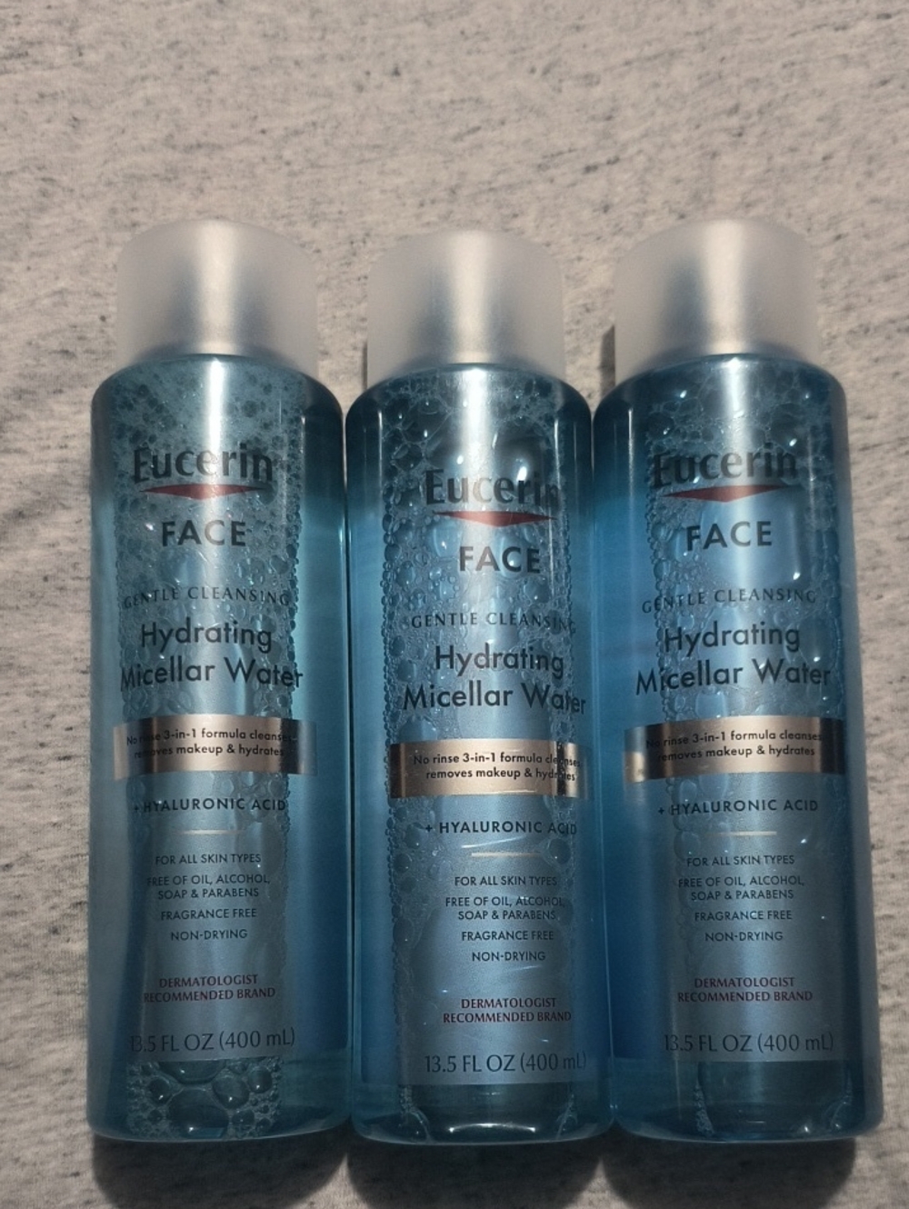 Eucerin Face Hydrating Micellar Water 3pk
